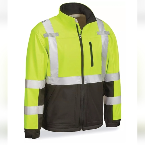 ULINE MENS 3XL CLASS 3 REFLECTIVE HI-VIS SOFT SHELL JACKET - Picture 3 of 16